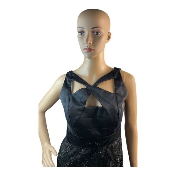 JAX Women’s Black  Evening Gown Maxi Dress. Size 4. - Picture 3 of 12